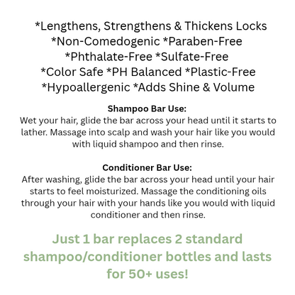 Botanical Grow + Flow Shampoo & Conditioner Bars